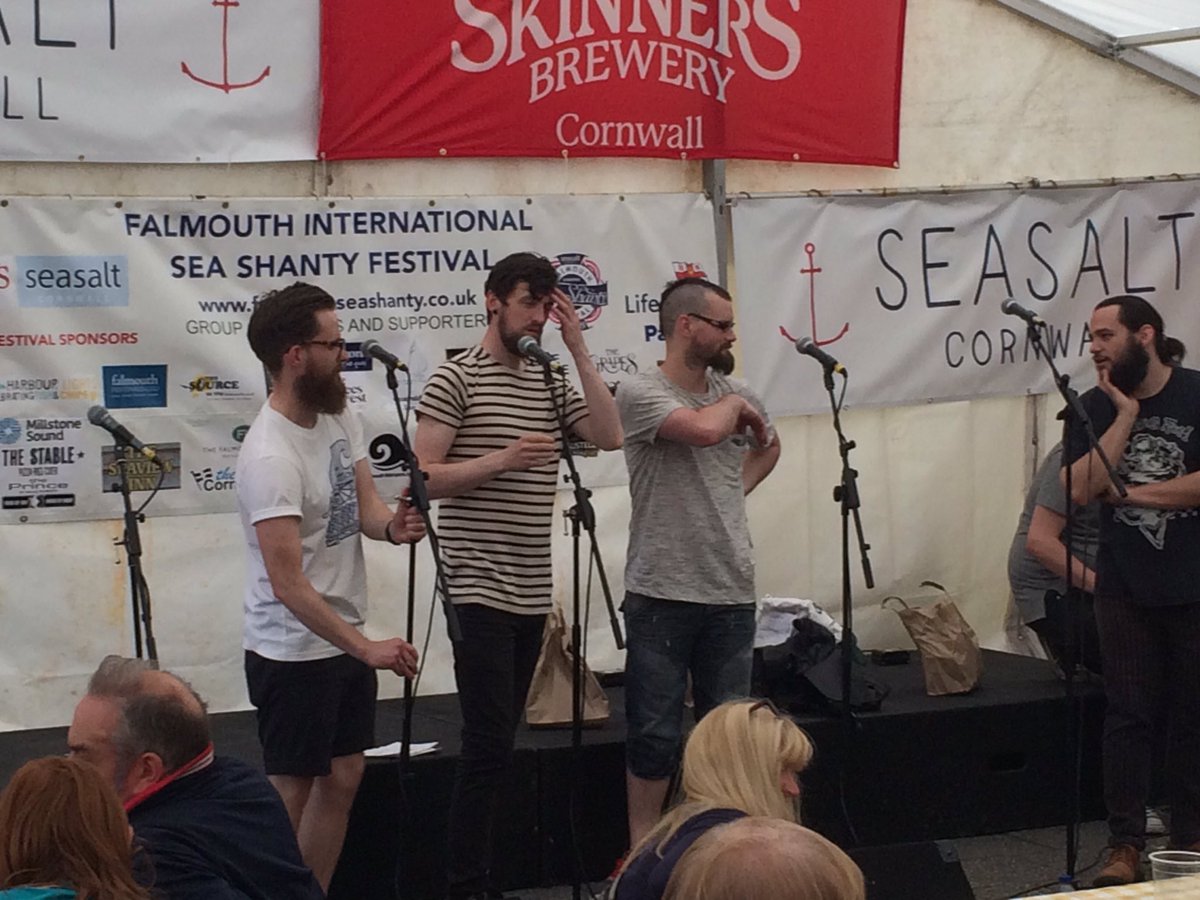 KBUnion's tweet photo. Longest Johns rocking it at the Falmouth Sea Shanty Festival yesterday. #lovefalmouth #lovethesea https://t.co/X86dwv80uQ