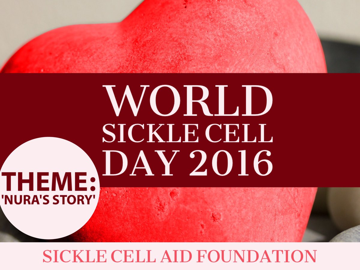 SCAF_Nigeria's tweet photo. World Sickle Cell Awareness Day 2016. It's our duty to raise awareness today, to break the sickle cycle #NurasStory https://t.co/oIXkswcAPR