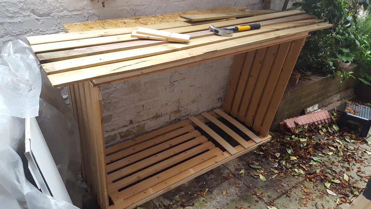 HelMiddleton's tweet photo. A strong wind & it could be like Dorothy leaving Kansas but happy with 1st try building this #oldbed #reuse @IKEA https://t.co/x9Y9HGIrGg