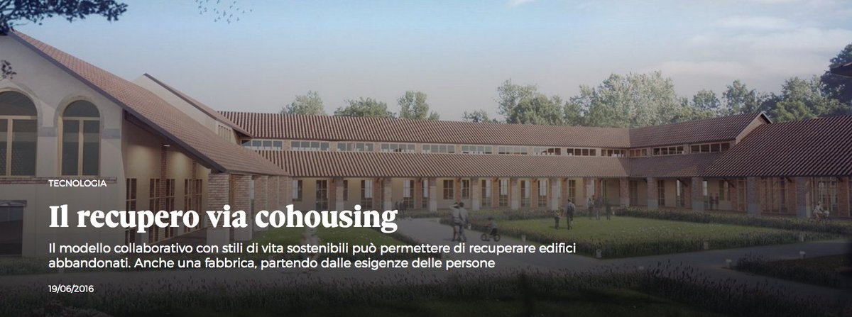 Il futuro dell'#abitare nelle #CaseCondivise #Cohousing is the #future #Rebuild2016 nova.ilsole24ore.com/progetti/il-re…