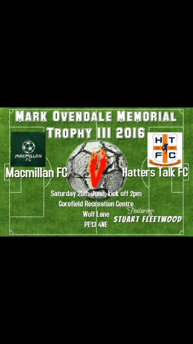 macmillanfc's tweet photo. 6 days untill the big day vs Hatters Talk feat @StuartFleets13  Please RT and spread the word! #MacMillan. Thank you https://t.co/aOjuLsEzXJ