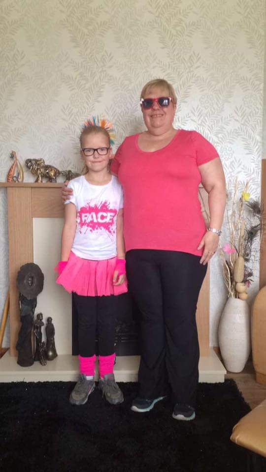 Ready for race for life 🎀💗👍 mum daughter and mother-in-law