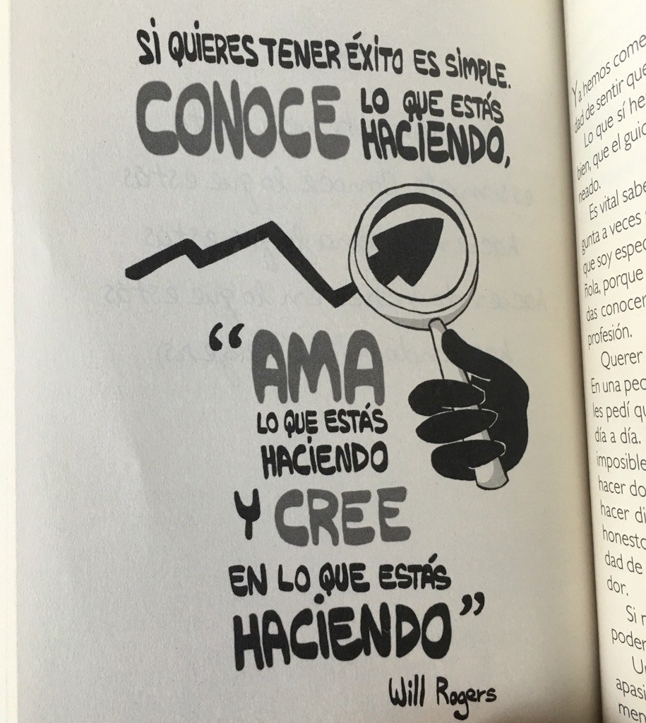 josefajram's tweet photo. “Éxito= Conocer lo que estás haciendo + amar lo que estás haciendo + creer en lo que estás haciendo” Will Rogers https://t.co/GR1mK1y6wY