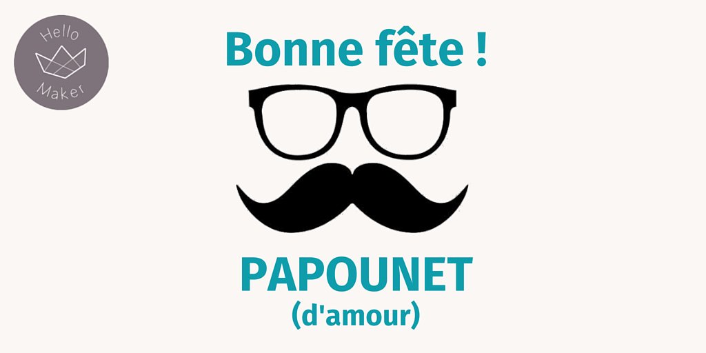 HellomakerLyon's tweet photo. @HellomakerLyon souhaite une joyeuse fête à tous les Papas ! #fête #papa #amour https://t.co/rBt5nnebf1
