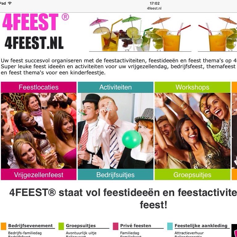 Feesttips op 4feest.nl #teamuitje #teamuitjes  #teambuilding #teamwork  #teamuitstapje #teamuitstapjes