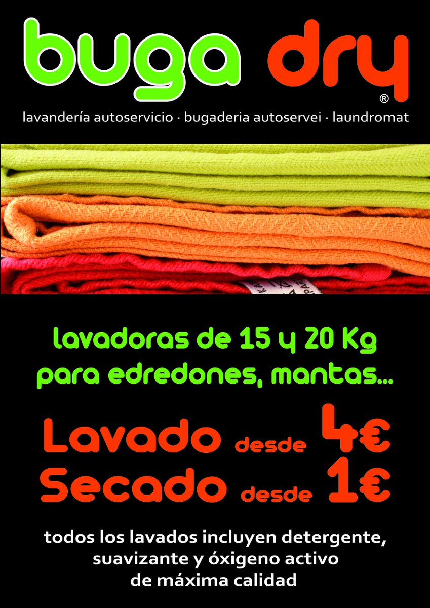 bugadry's tweet image. Venga, que ya casi podemos disfrutar de @bugadry #Valencia !!!
disfruta la #lavandería!!! #enjoylaundry!!!