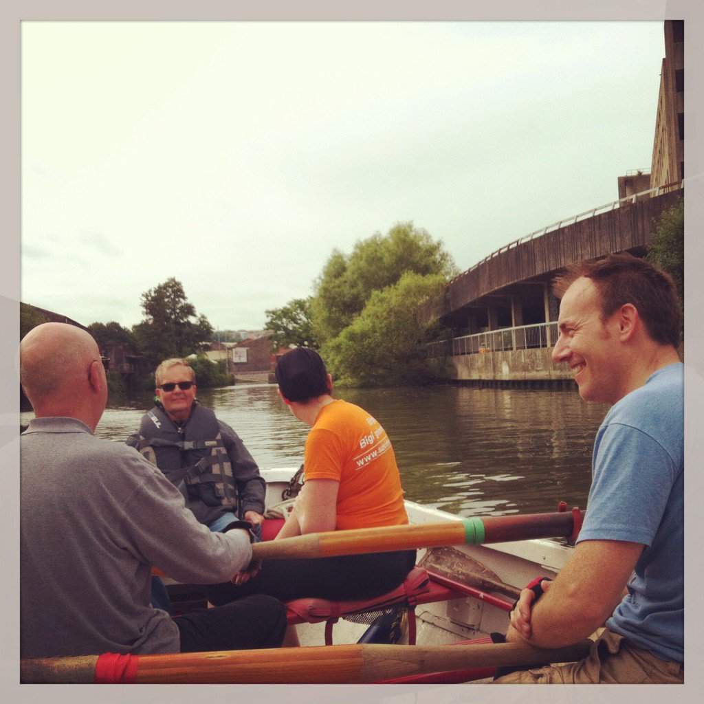 BCSRnewsfeed's tweet photo. #sundayMorning w/ the Dads: Colin Phil and Andy #bristol #harbour #friendlyWaters #fathersDay https://t.co/ZGEgWSS870