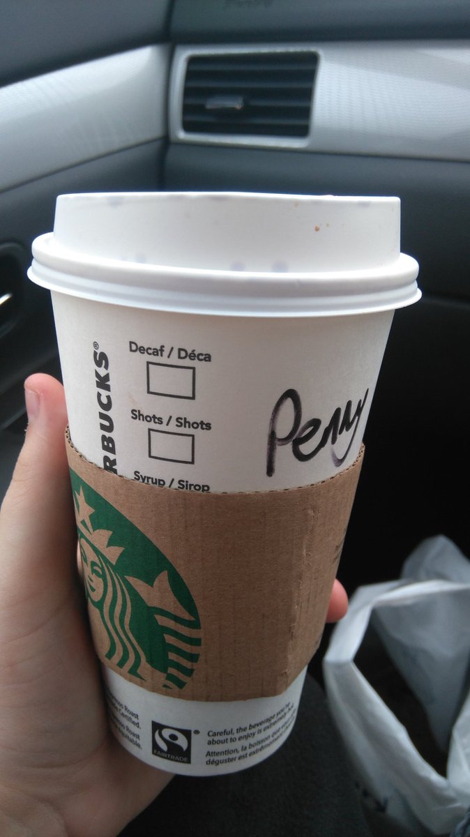 dominickugt's tweet image. tfw ur name isn&apos;t penny B&apos;( #starbucksproblems #mymumbuysmycoffee