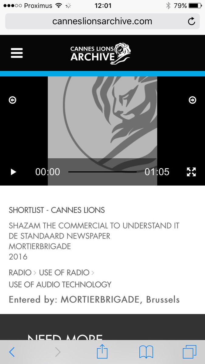 A @Cannes_Lions radio shortlist for @destandaard with @dewachterw @mortierbrigade #CannesLions2016