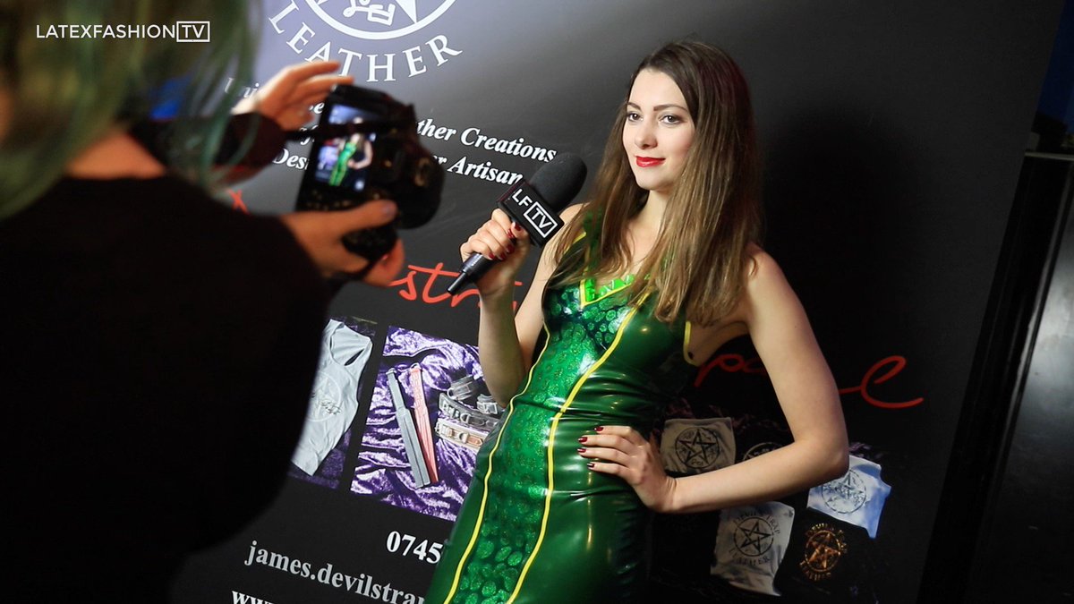 LatexFashionTV's tweet photo. Our presenter Kristalle in English Voodoo #latex at #Leeds @AB_Fair talking to the @AltModelContest team #AMOTY2016 https://t.co/CaROeeHP1Q