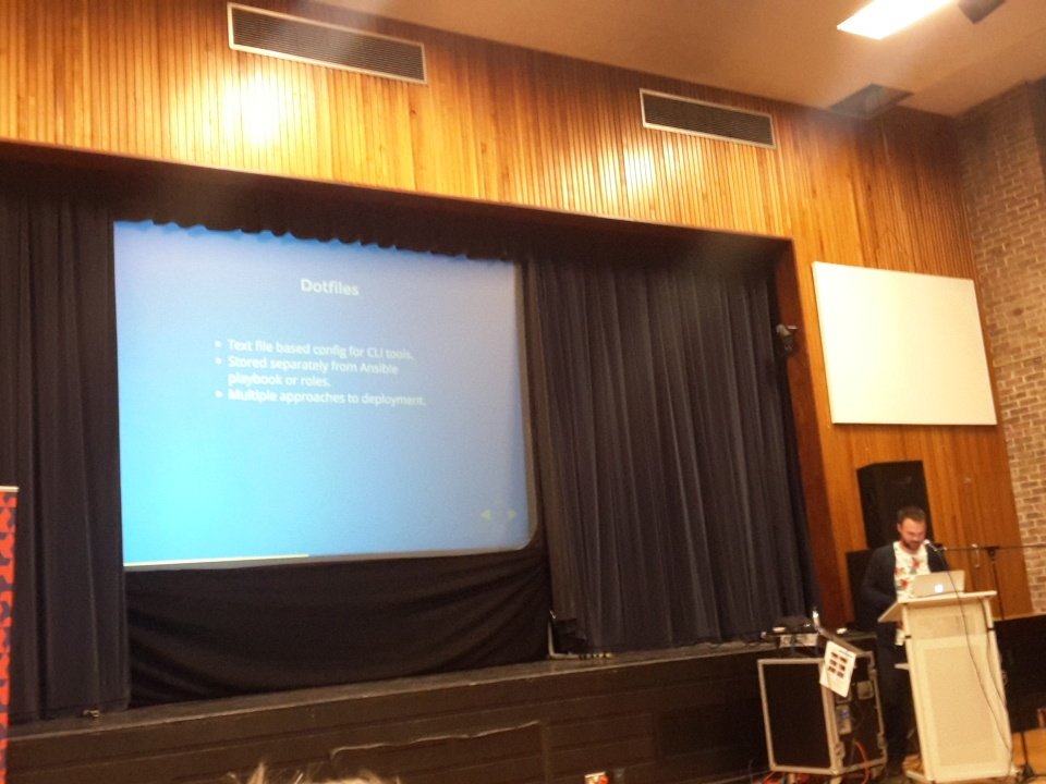 AshishjainMr's tweet photo. Insightful session by @dan_bohea @dc_brighton Mac setup with Ansible #dcb2016 #drupal #letstalksolution https://t.co/SGRpiaKaxm