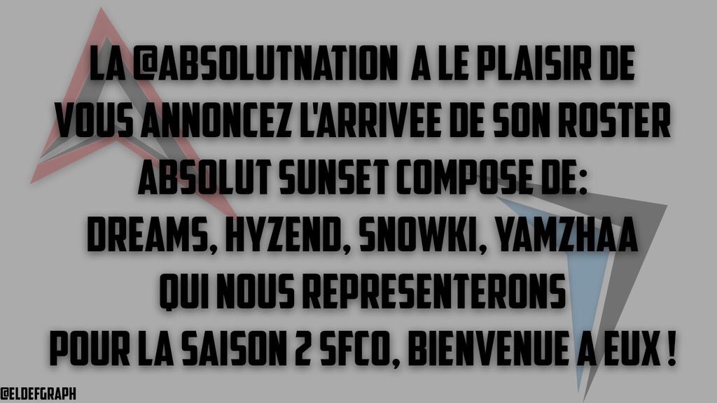 AbsolutNation's tweet photo. On accueille dans nos rangs BO3 PS4 la @Absolut_Sunset , bienvenue à eux et GL ! https://t.co/baYez4tpTI