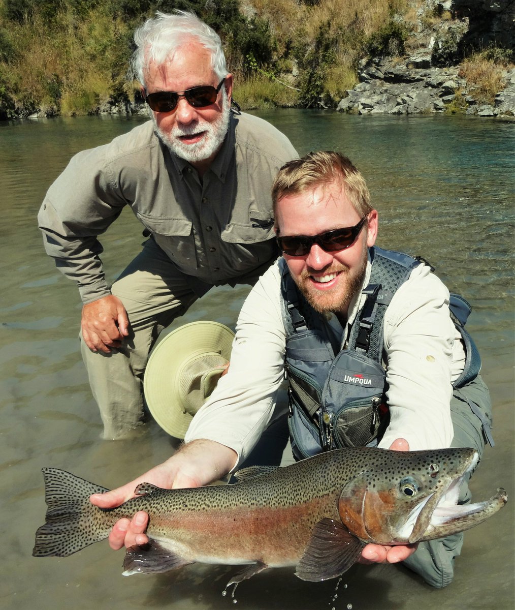 danielcorbett's tweet photo. Thank you father for taking me #flyfishing - the memories have been amazing #orvisdad #rainbowtrout #NZmemories https://t.co/xUap7t27BJ