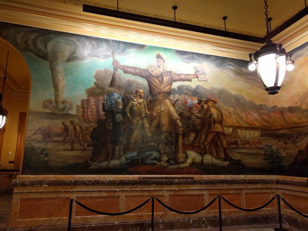 JaySerenityNow's tweet photo. I was fortunate to experience John Brown all to myself after hours in KS State House #MovedBeyondWords #4KSGOP #GOP https://t.co/Fm34iSev6V