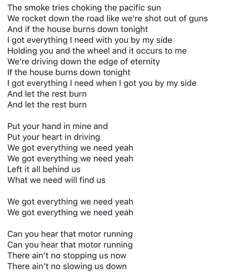 LOBHSwitchfoot's tweet photo. Official lyrics to "If The House Burns Down Tonight" https://t.co/9INFFEtOOA
