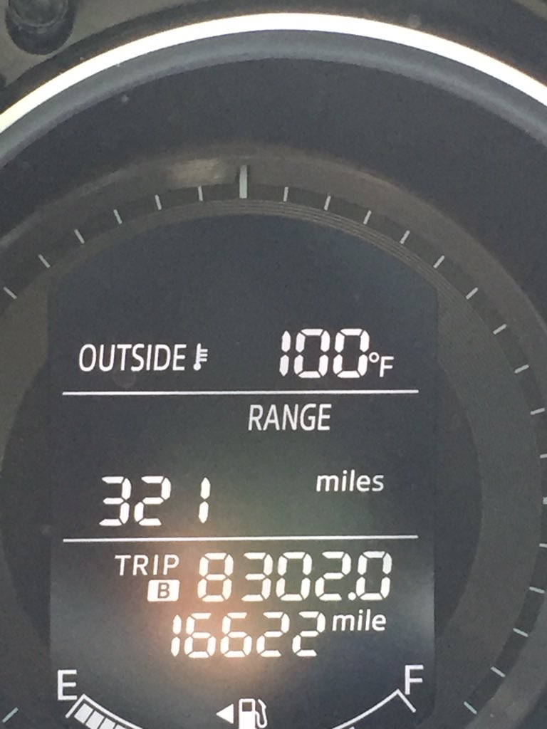 bobloch's tweet photo. Either it is hot out today, or my car reports temperature in binary and I need a parka #unitschat https://t.co/gFyilwcf0x