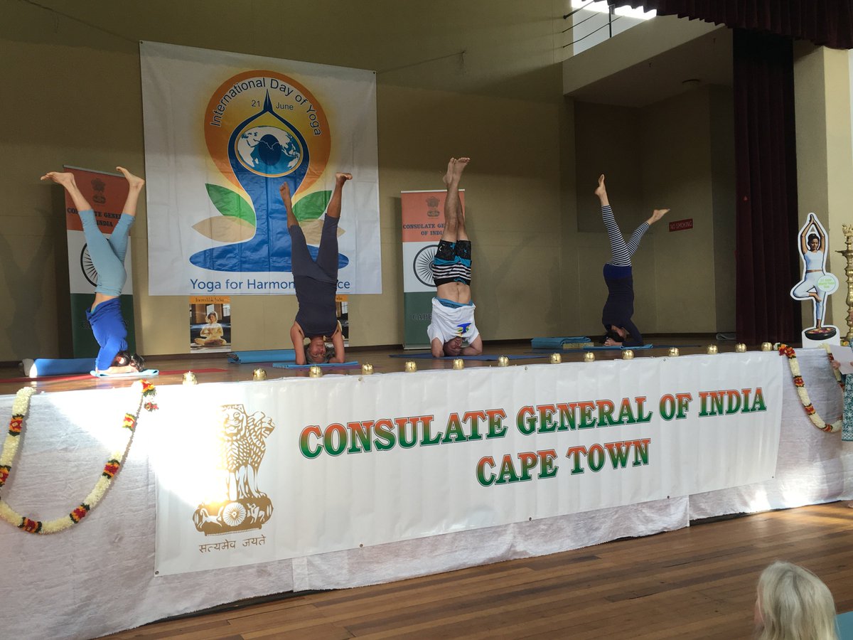 CGICapeTown's tweet photo. Celebrated a wonderful 2nd International Day of Yoga on 18 June!.. Thanks to all who attended https://t.co/iWUrpzmdlk