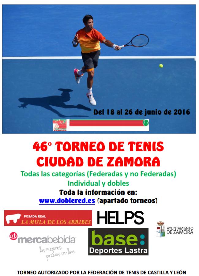 DOBLERED's tweet photo. El 46º Torneo de Tenis Ciudad de Zamora amplía inscripción hasta el 21 de Junio.
Inscríbete https://t.co/PKLep6qqMP https://t.co/jf3LJ0Fl22
