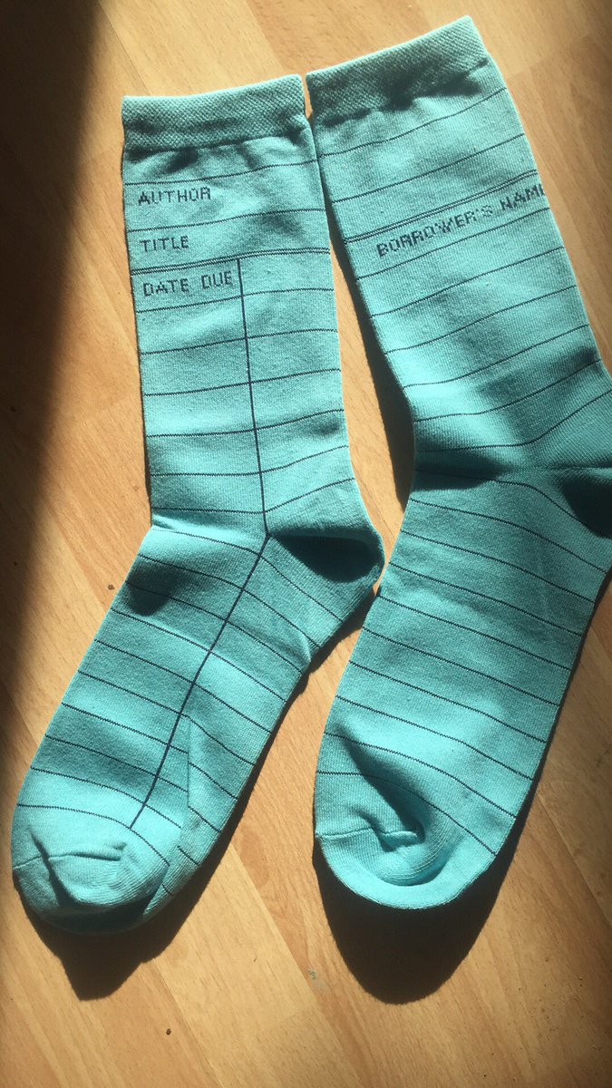 Libramlad's tweet photo. Father's Day is the best. #librarysocks #peelsockchallenge #peel21st https://t.co/E58yq8rHXO