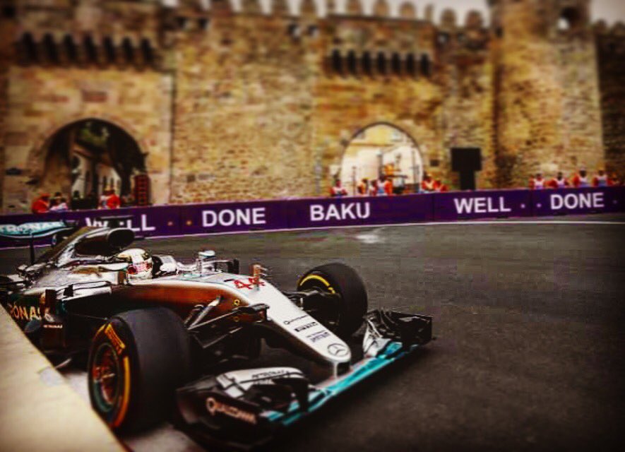 DaulbyPhil's tweet photo. Looking forward to @LewisHamilton tearing his way through the field, new track new challenge #hammertime #BakuGP https://t.co/cLOO4XGFUK