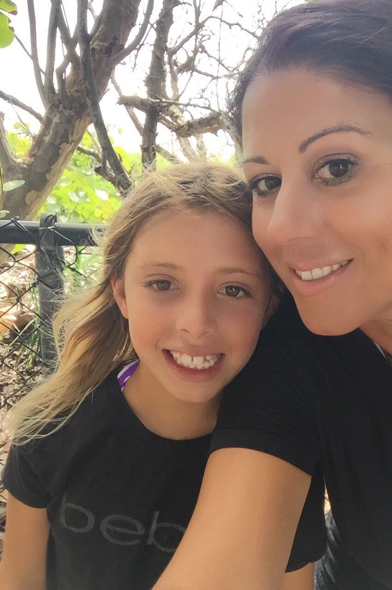 jeffgorfido's tweet photo. Wife and daughter. Daughter's 9th birthday party at the beach. Trouble! https://t.co/jcnW3XPtYk