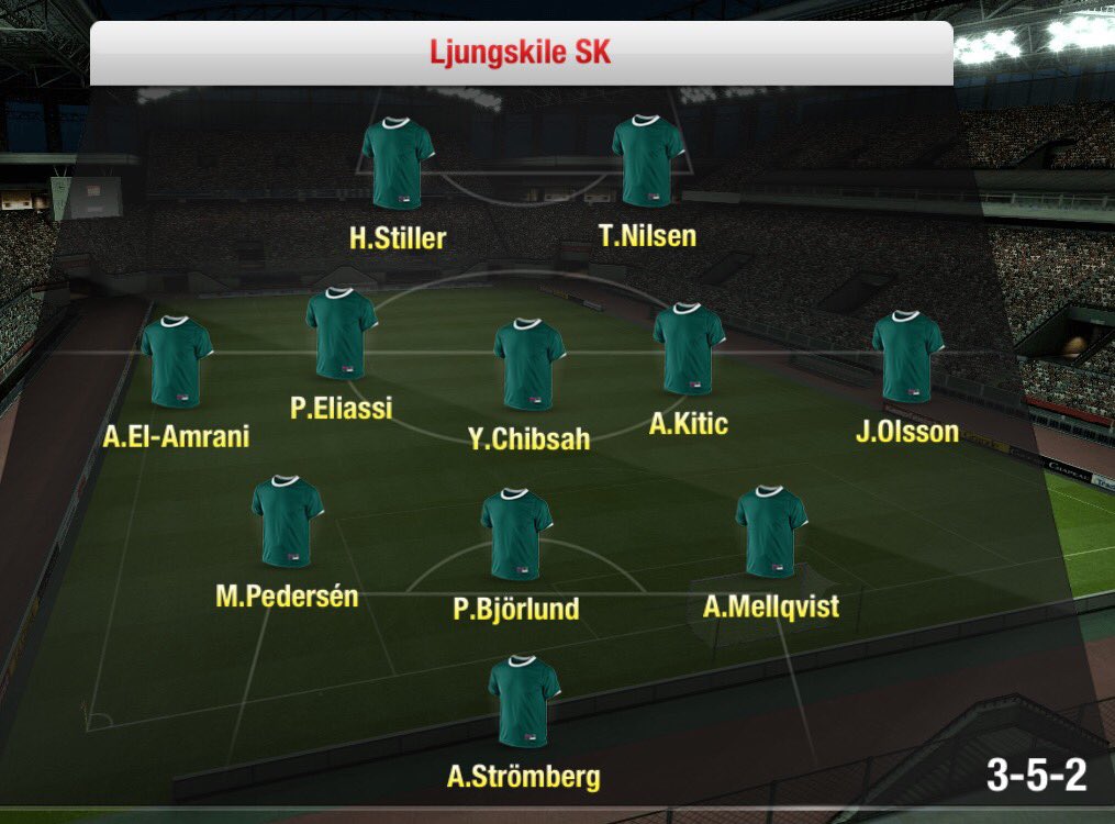 Dagens startelva mot @IKSiriusIBK bänk: Svanberg, Holgersson, Bajrovic, Dahl, Hallberg, Sörensen Nergard, Johansson