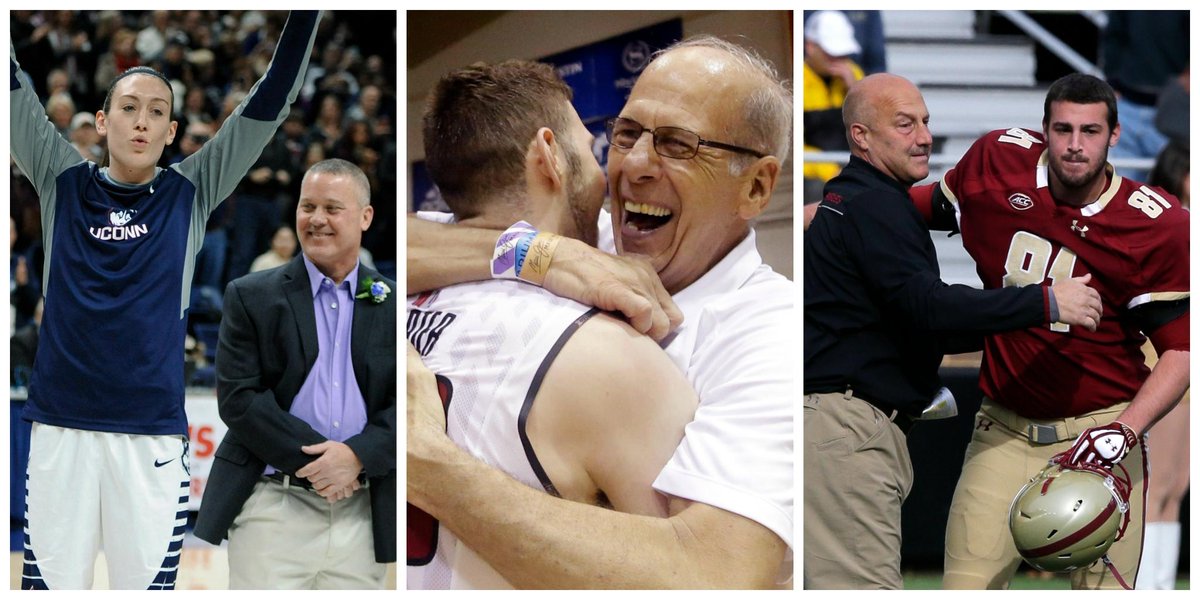 NCAA's tweet image. Happy #FathersDay to all the dads who help support college athletes!