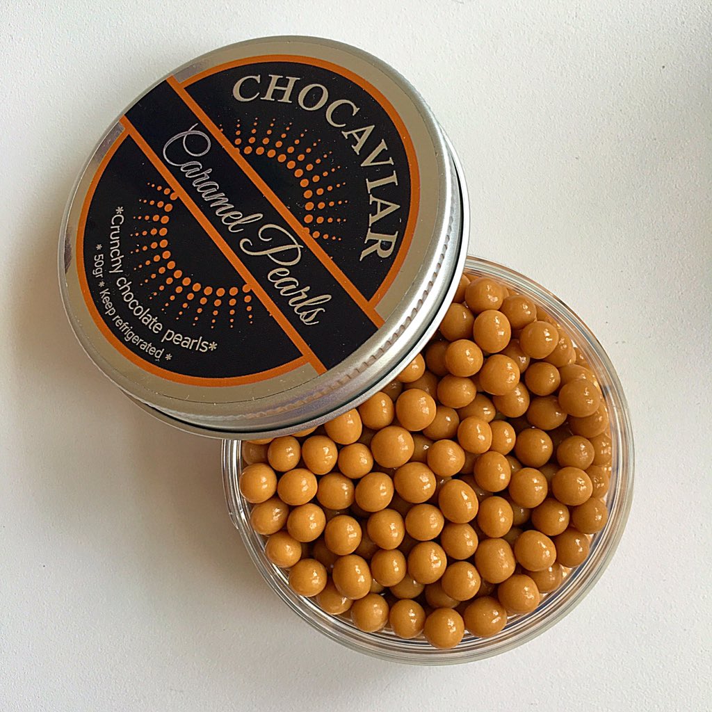FelicitySpector's tweet photo. These little @XTchocolate crunchy caramel chocolate pearls are getting me through the day at work... 😊 https://t.co/sS8GJhPjUn