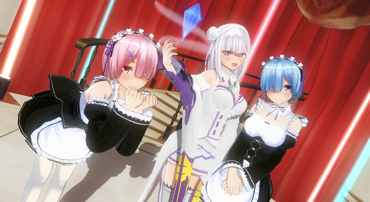 Reゼロ レムとラムとエミリアたんの高クオリティカスタムメイドできたよーーー ってこれエロスギィ Togetter