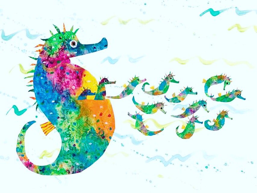 Eric Carle Museum on Twitter: "Happy Father's Day from Eric Carle! Did you  know Mister Seahorse carries the babies?… "