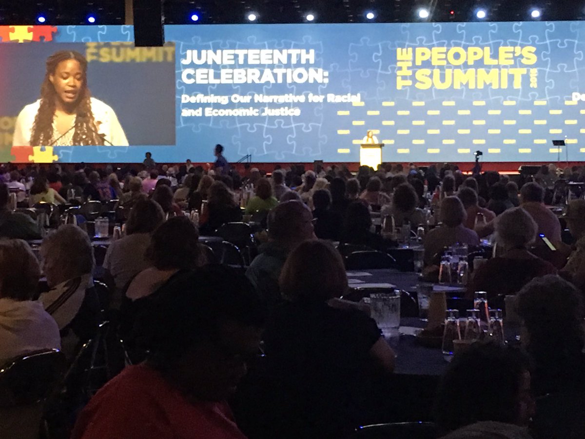 "Where slavery thrived, the elite profited, and the public was cheated" <a href="/hmcghee/">Heather McGhee</a> #PPLSummit