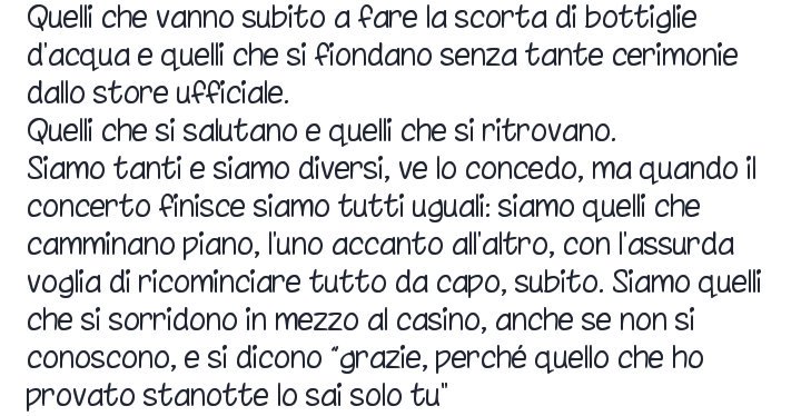 wonderscal's tweet photo. PER CHIUNQUE SIA STATO AD UN CONCERTO.

Provate a leggere questo senza tremare, è impossibile. https://t.co/h7MbTgv2vV