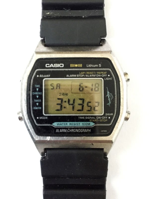 casio alarm chrono lithium