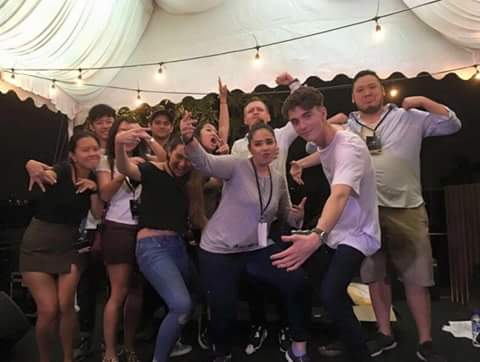 timidghorl's tweet photo. @greysonchance when you're trying to look cool with the squad https://t.co/zLlvpIomRl