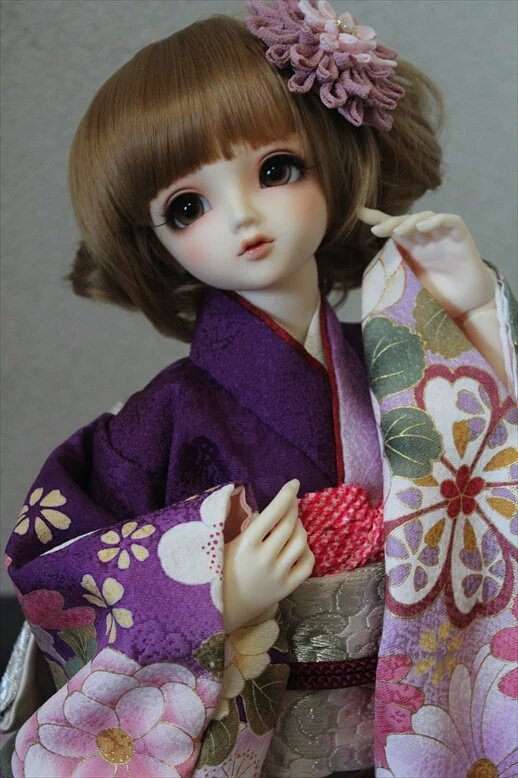 27cmドール服型紙 セブンイレブン原寸対応 簡単着物 型紙 21 23cm 一部27cm ドール服