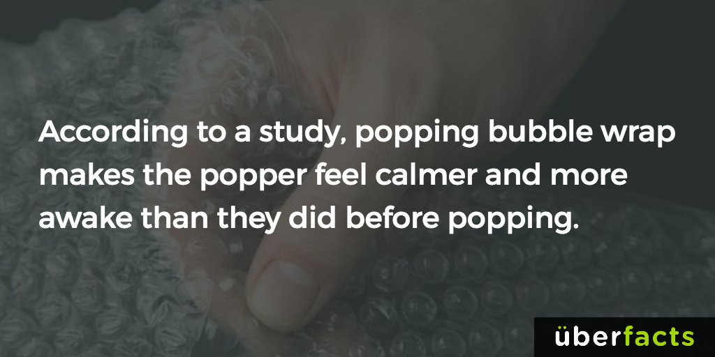 UberFacts's tweet photo. It's therapeutic. https://t.co/fidn1SzIlZ