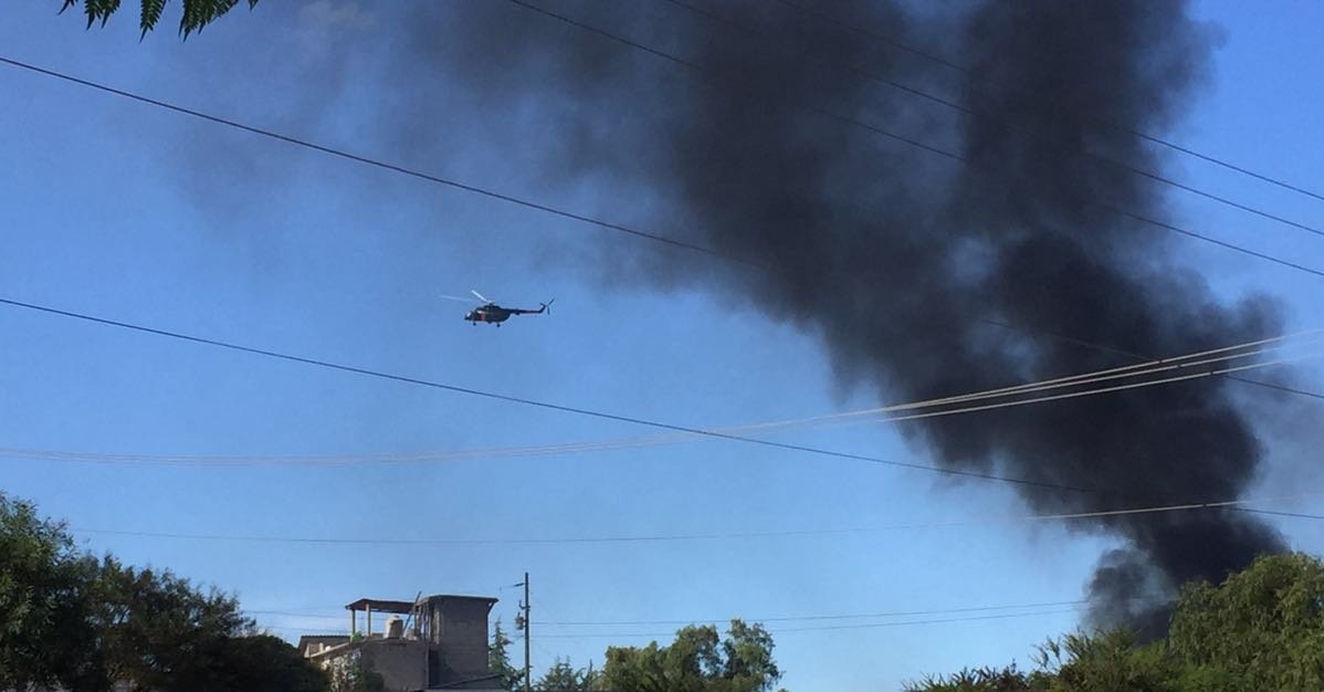 Ante la fuerte resistencia d Pueblos d la Mixteca <a href="/PoliciaFedMx/">Policía Federal Mx</a> manda helicóptero; hoy es día de plaza #Nochixtlán