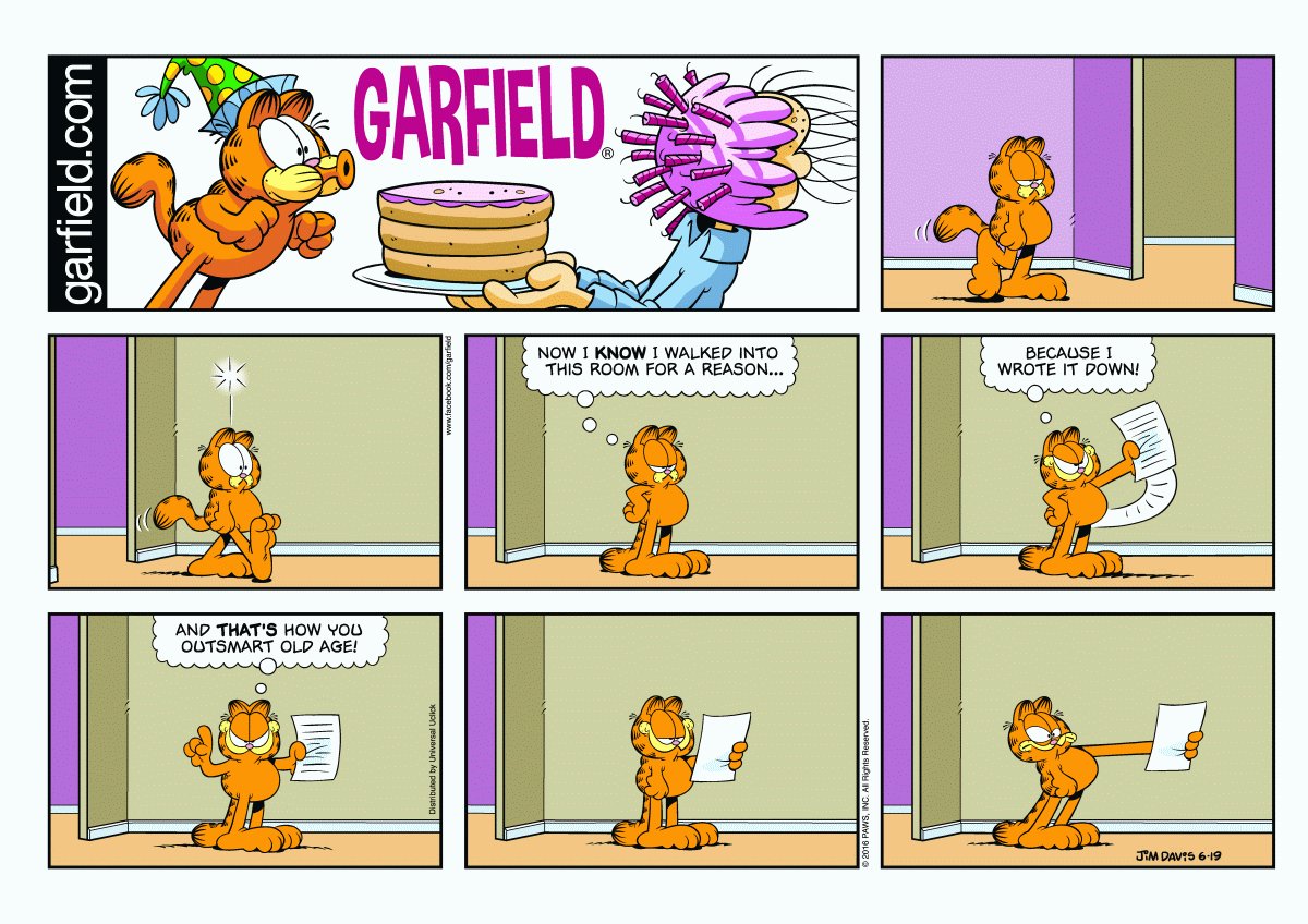 MMU Library on Twitter: "Happy 38th birthday to #Garfield, star of the  world's most widely syndicated comic strip! https://t.co/gnAIevBdhg" /  Twitter