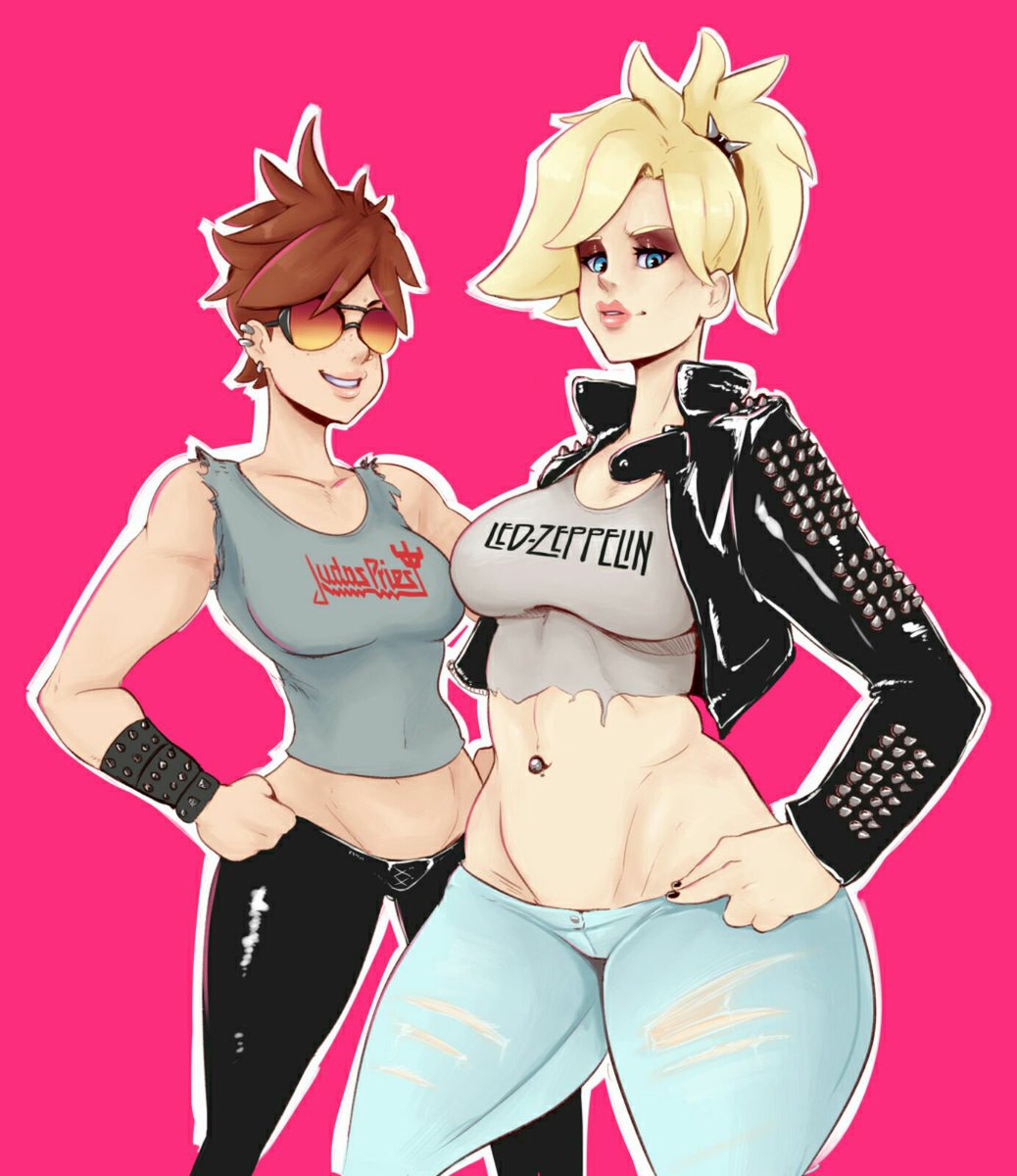 Me and Tracer looking amazing on a night out together. ❤