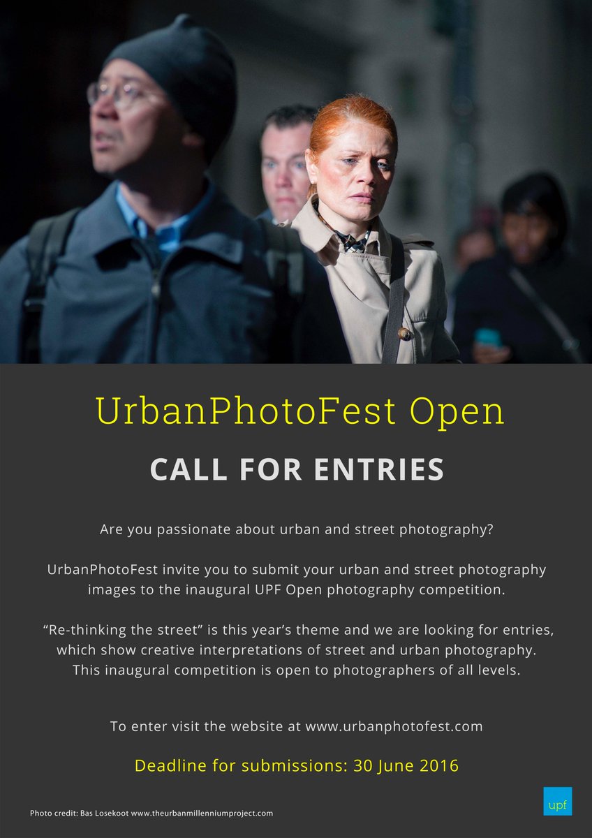 VisualUrbanist's tweet image. Submit by 30 June 2016
info: urbanphotofest.com
