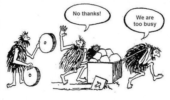 Timeless reminder: Stop being busy