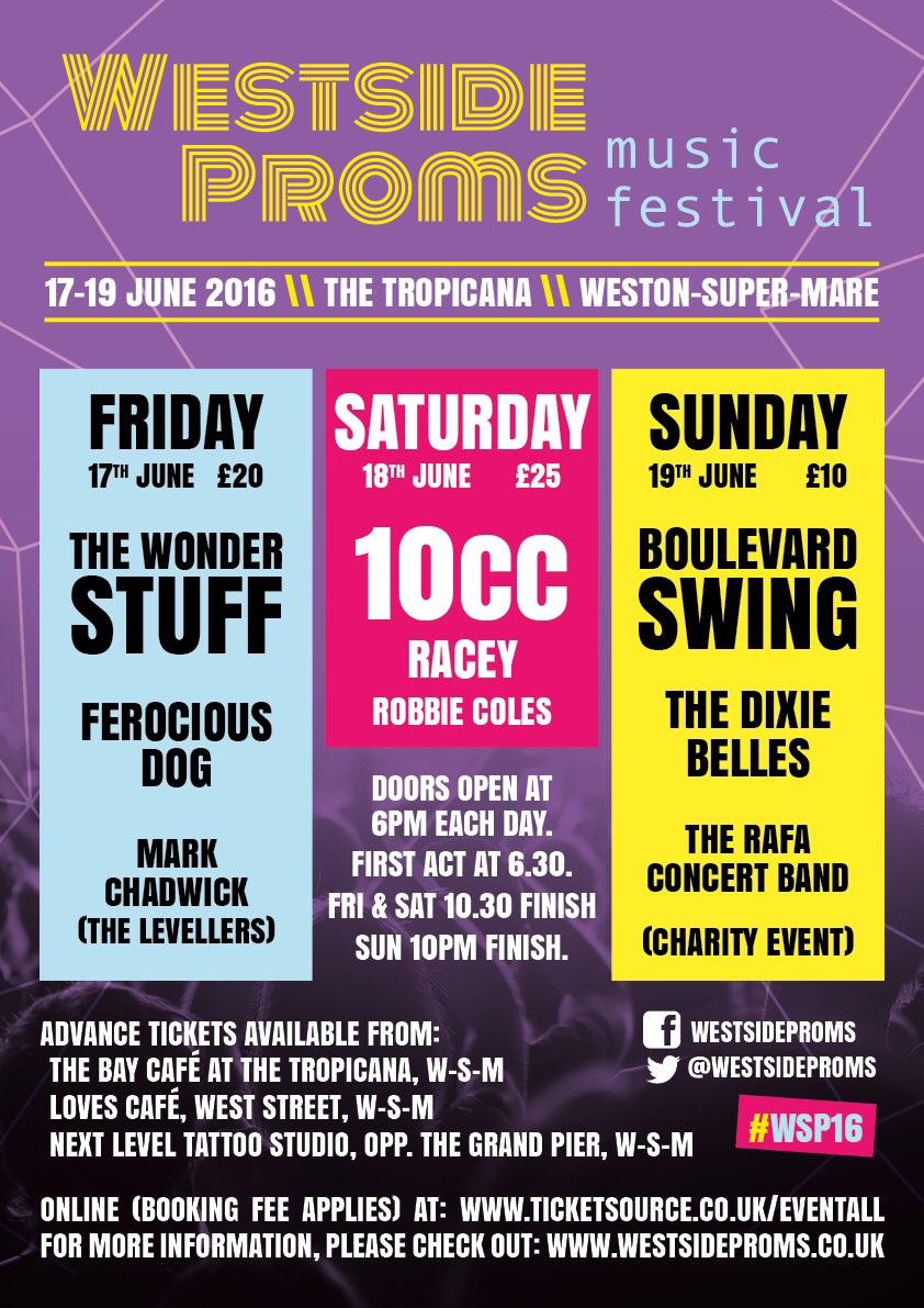 Just over an hour until the doors open at <a href="/WestsideProms/">Westside Proms</a> for the final time this weekend. Bring your brolly!