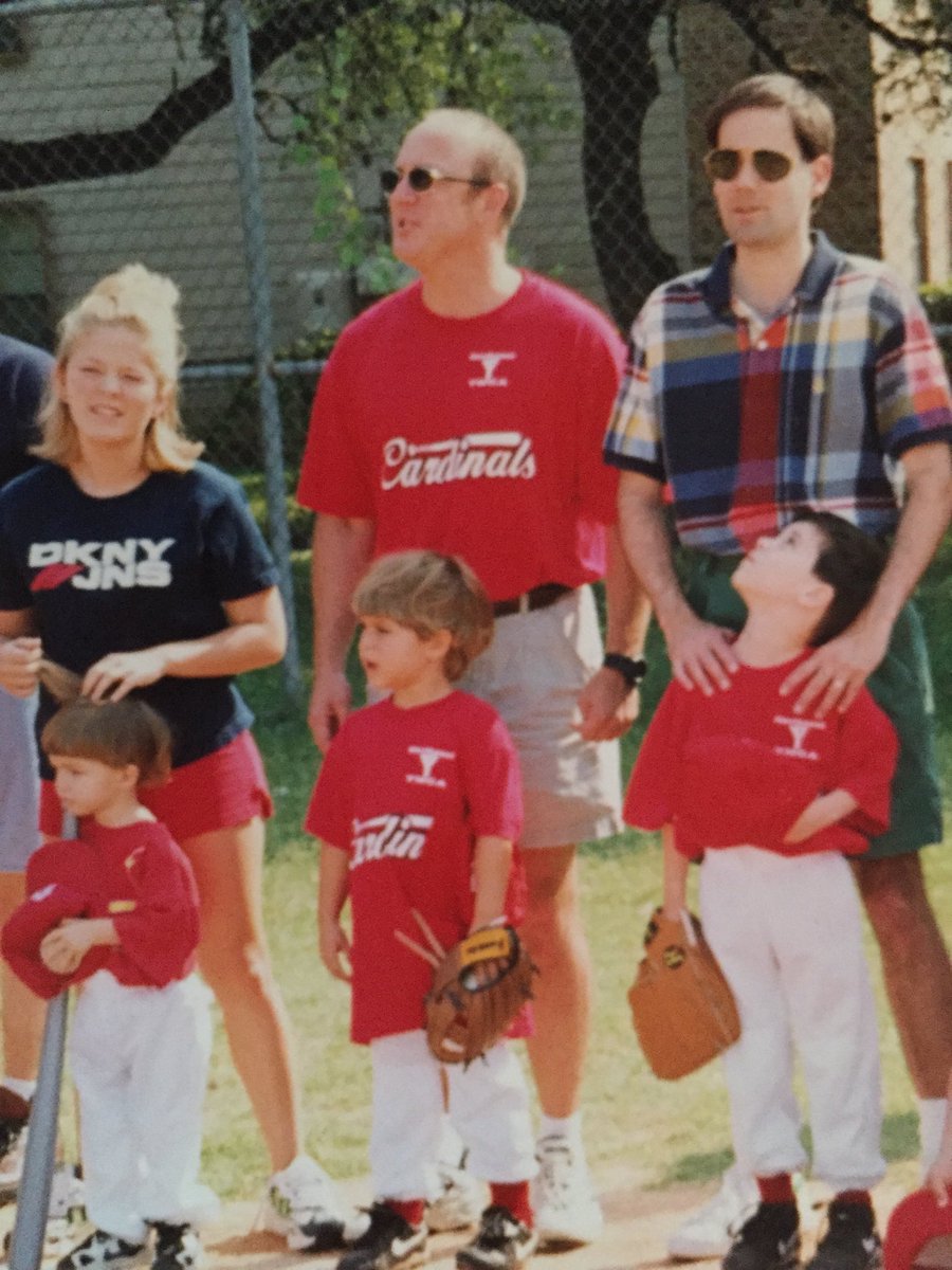 CofCSoftball's tweet photo. Now it's time for a little throw back pic, @ultimatefrizB (rocking the bowl cut) and her dad. https://t.co/RMljDvYm36