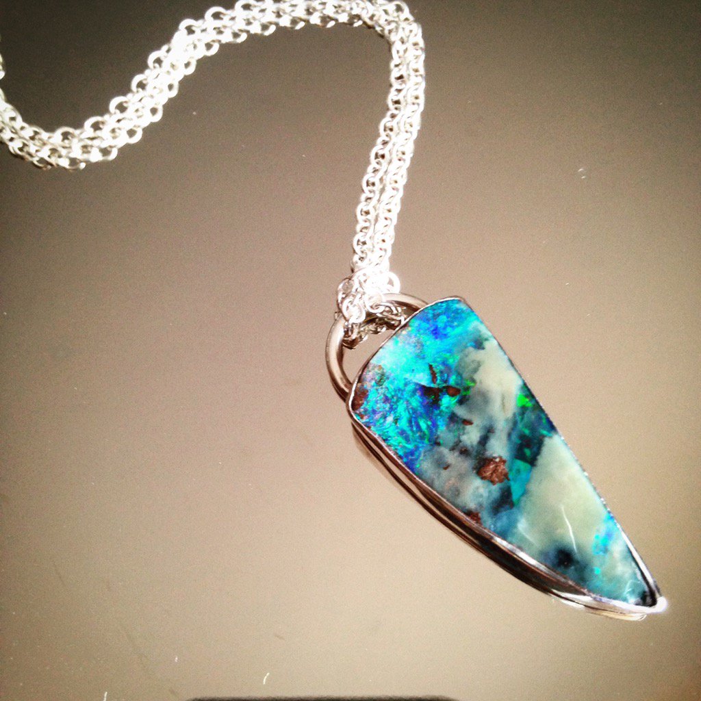PiperJewellery's tweet photo. Remember the boulder opal?! Well here it is! I can get some amazing Boulder opals for custom pieces #jewellery #opal https://t.co/oqBZZKGPrJ