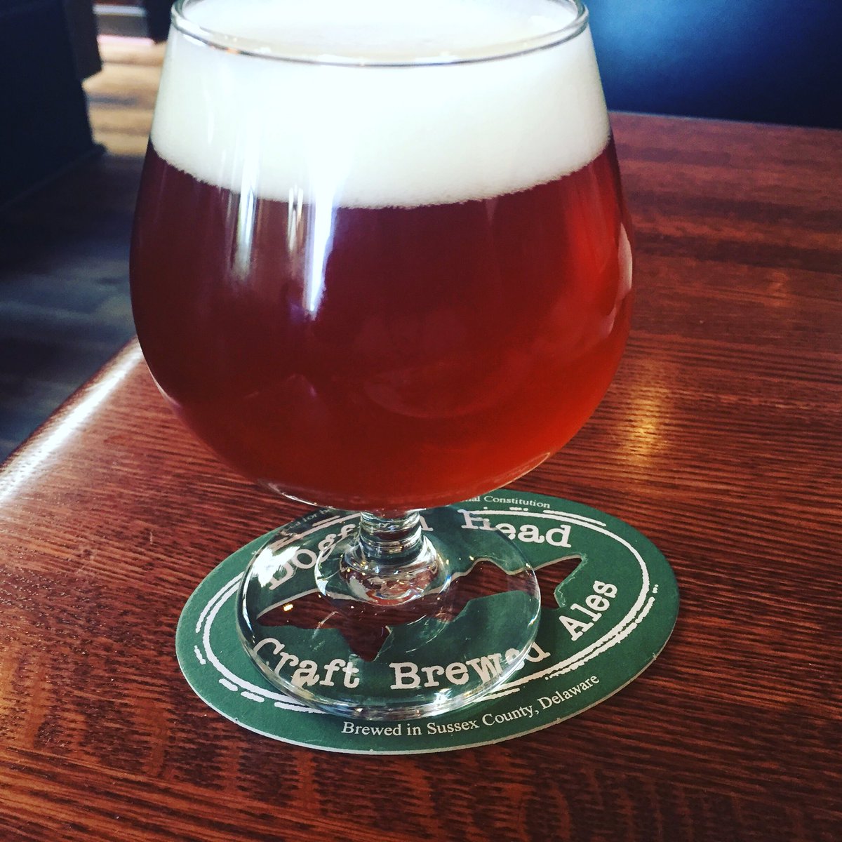 Fox5Kyle's tweet photo. When the Holy Grail is on tap @dogfishbeer on Fathers Day #craftbeer #120IPA #beerporn https://t.co/RZsXwKvl1M