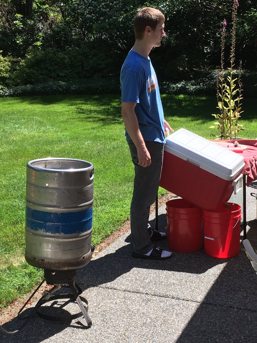 BSanner60's tweet photo. Father's Day - beer home brewing by Kent that we will get to enjoy the product in two weeks. #thankskent https://t.co/XpQg7yxvgw
