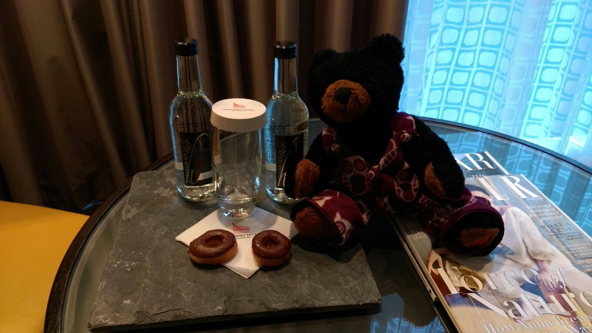 teddymartinbear's tweet photo. Pudding time #donuts #BertDoesManchester https://t.co/xizTxa8K0T