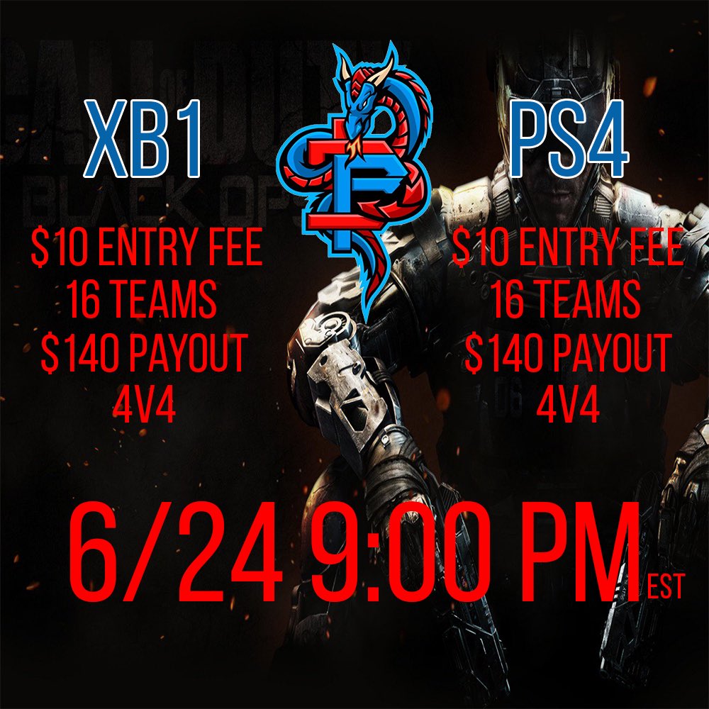 BOSS_Tournament's tweet photo. $10 Team Entry Fee! Have to get 16 teams. DM to join @ShoutRTs @ShoutGamers @DNR_CREW @NightRTs @ShawnAbner 2 https://t.co/GARNqZvh7p