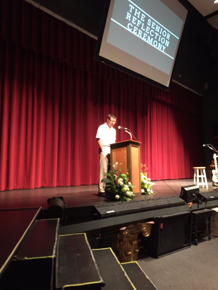 DrErik_Healey's tweet photo. Chase Rich delivering a heartfelt reflection speech at the senior reflection! @MasonMustangs @APHills_Mason https://t.co/Y4hh3bvLkm