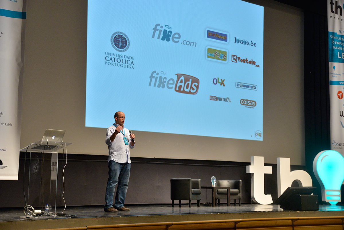 thinkconfpt's tweet photo. A ronda de palestras da #thinkconference #thinkconf termina com a apresentação de Miguel Monteiro, CEO da FixeAds! https://t.co/VgsCQRhpvD